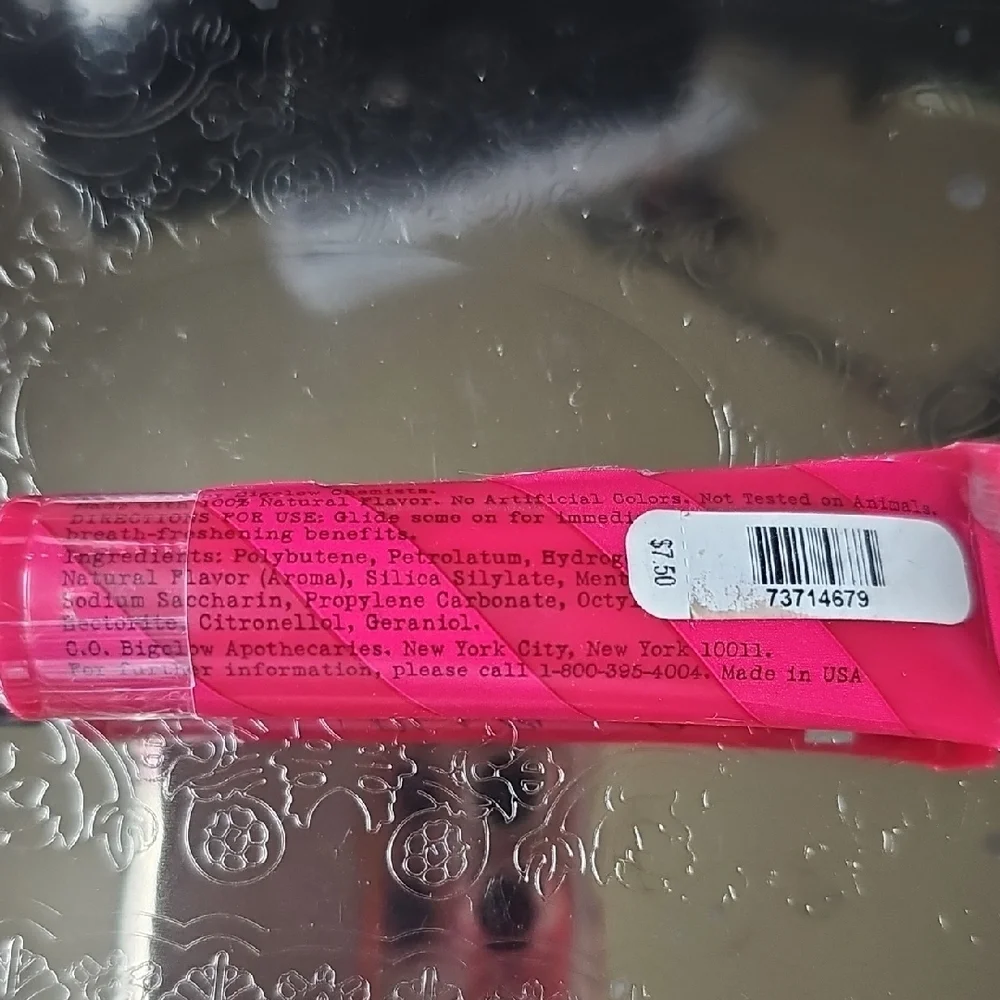New CO Bigelow Black Cherry Soda Mentha Lip Shine Discontinued